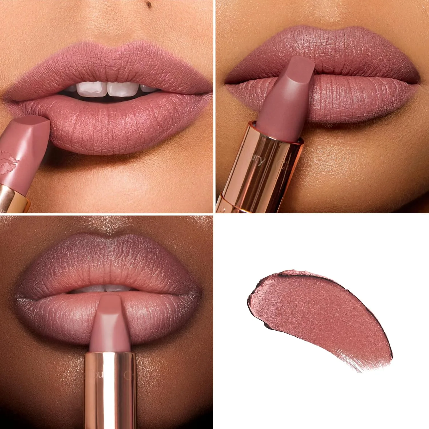 Матовая помада Charlotte Tilbury Matte Revolution - стойкая матовая помада с возможностью наслаивания цвета и полезными для губ ингредиентами - кремовая, легко растушевываемая формула., Very Victoria - taupe nude — фото 2