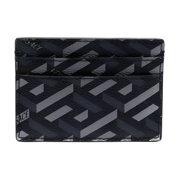 

FANSIZHE Кожаный визитник для мужчин черно-серый VERSACE