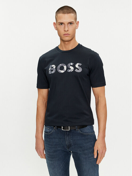 

Футболка стандартного кроя Boss, синий