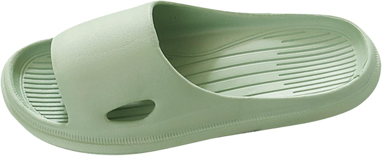 

Тапочки-пантолеты Pillow для женщин и мужчин, удобные резиновые душевые шлепанцы с поддержкой свода, с легким надеванием, летние женские сандалии, размер 6 Generic, зеленый