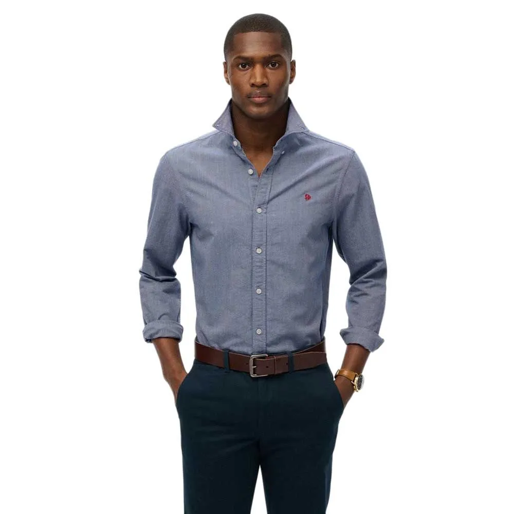 

Рубашка Superdry Classic Oxford, серый