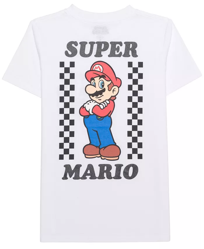 

Футболка с коротким рукавом Super Mario для мальчиков Little & Big Boys Mario Bros., белый