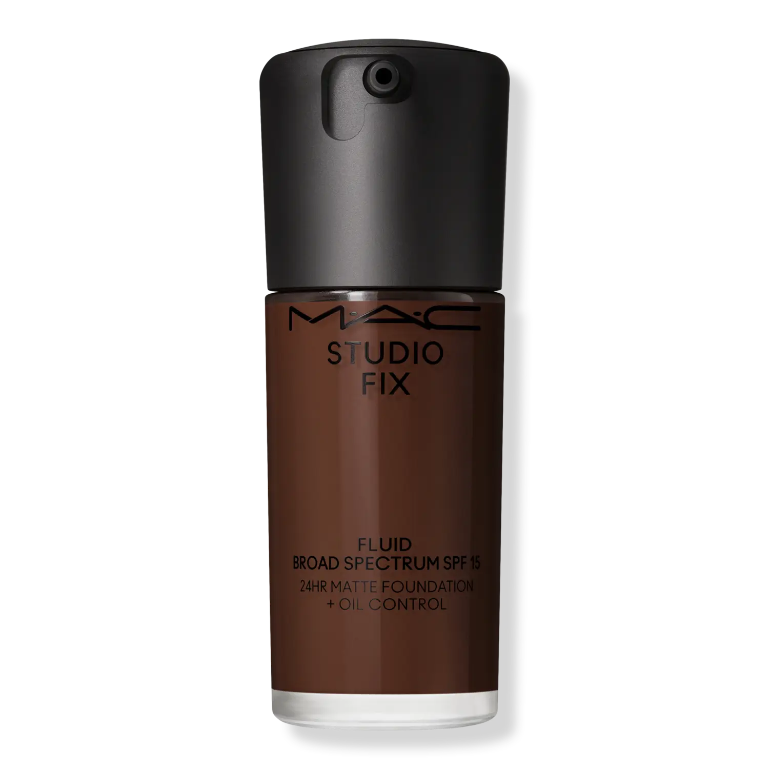 

Тональный крем Studio Fix Fluid SPF15 с матирующим эффектом и контролем жирности кожи на 24 часа. MAC, NW57 (rich mahogany with red undertones for deep dark skin)