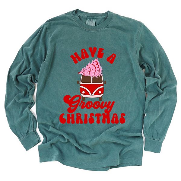 

Длинный рукав с эффектом поношенности в рождественском стиле Simply Sage Market, Blue Spruce