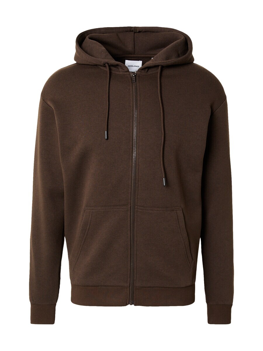

Худи JACK & JONES Zip-Up Hoodie JJEBradley, темно-коричневый