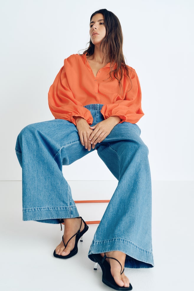 

Джинсовые брюки-стринги H&M, голубой