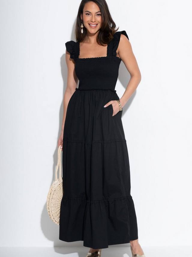 

Платье макси Lucy Tier Pour Moi, Black