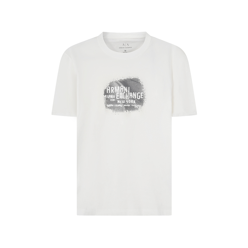 

ARMANI EXCHANGE Футболка AE SS25 мужская white, Белый, ARMANI EXCHANGE Футболка AE SS25 мужская white