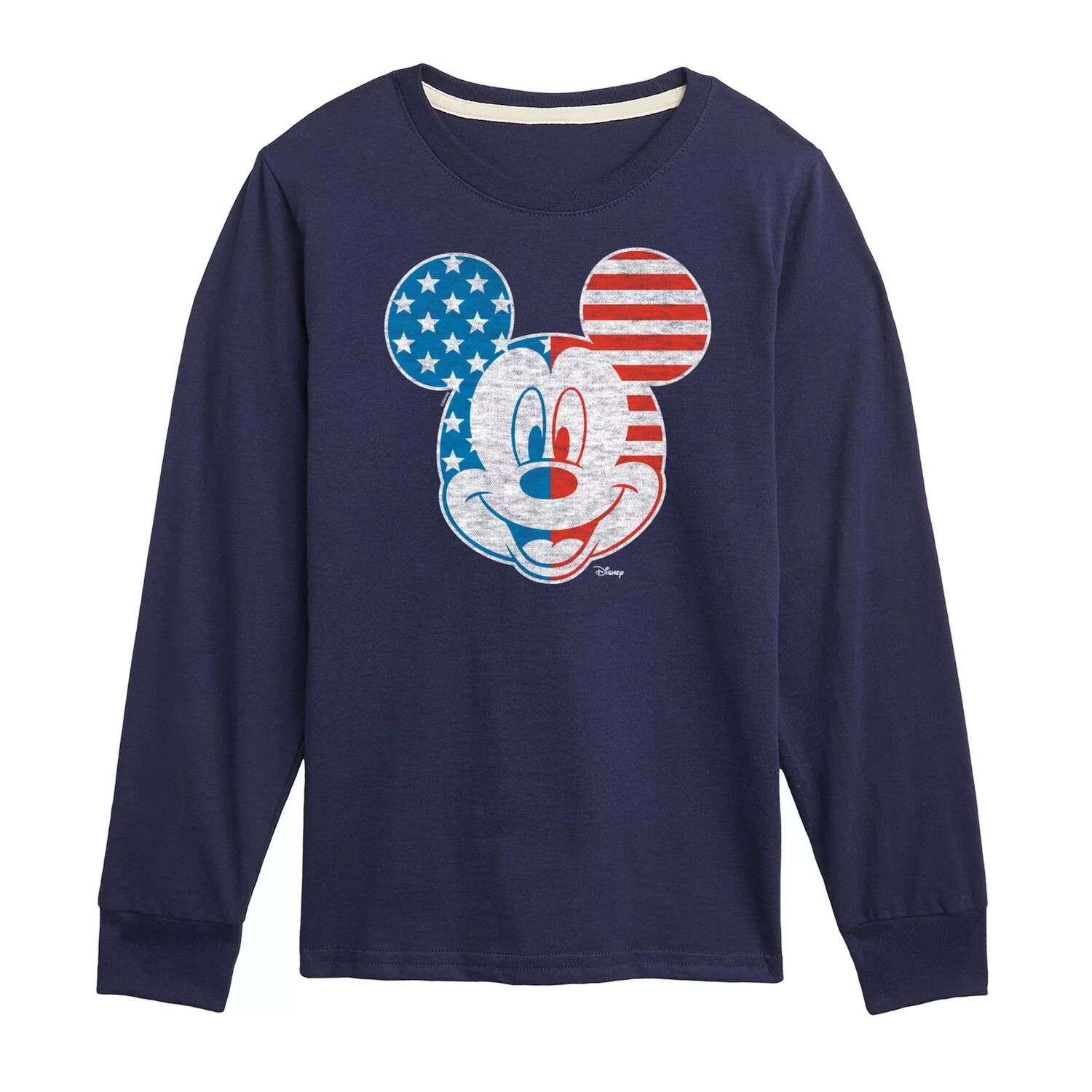 

Футболка с длинными рукавами и рисунком Disney Mickey Mouse для мальчиков 8–20 лет со звездами и полосками Disney