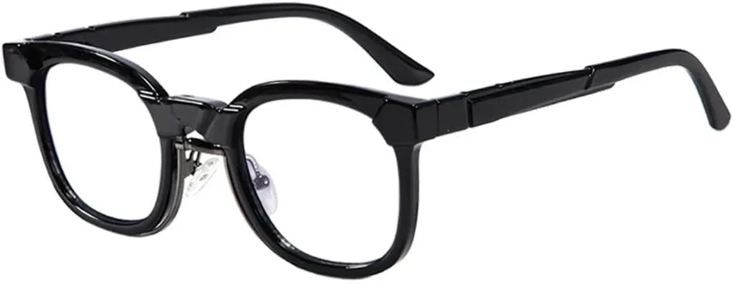 

Роскошные солнцезащитные очки «кошачий глаз» для женщин и мужчин, популярные винтажные панк-очки, двухцветные, для вождения на открытом воздухе TVTBBVV, Black Clear