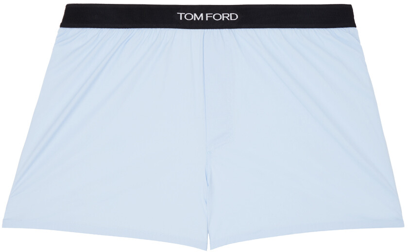 

Боксеры с синим жаккардовым логотипом TOM FORD