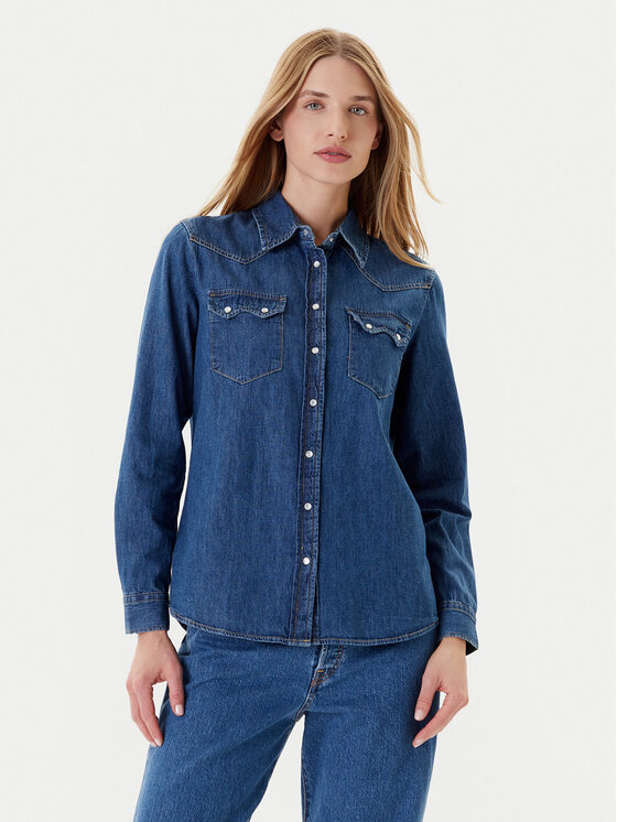 

Джинсовая рубашка стандартный крой 5RZKDQ06T United Colors Of Benetton, синий