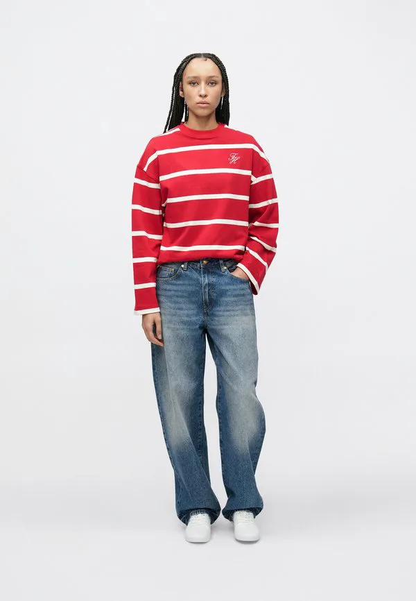 Толстовка с круглым вырезом и вышитым логотипом Tommy Hilfiger, Primary Red/Calico — фото 2