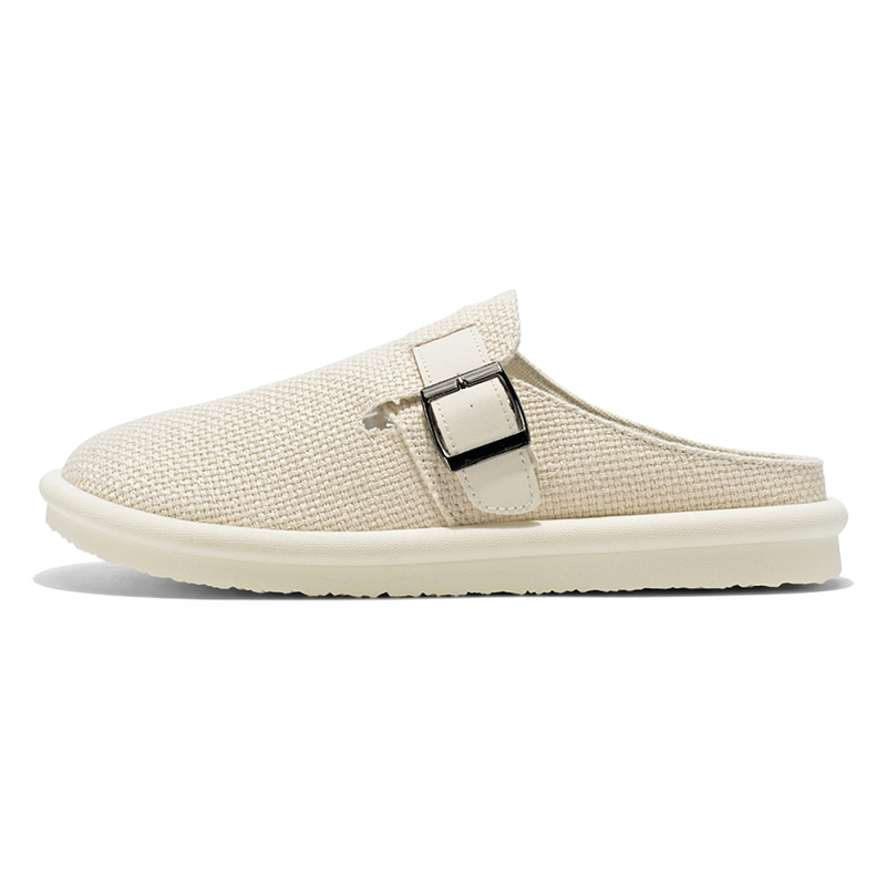 

Bull charm Мужские противоскользящие тапочки с закрытым носком бежевые, цвет Beige