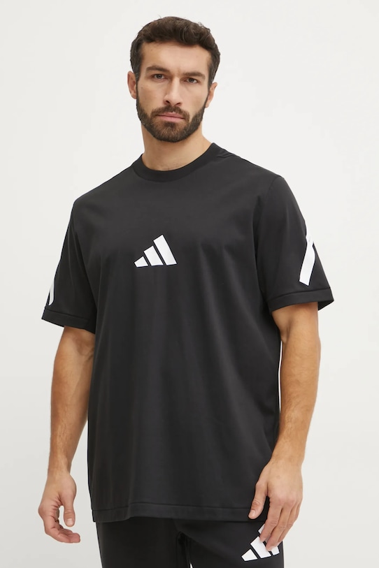 

Хлопковая футболка Z.N.E Adidas, черный