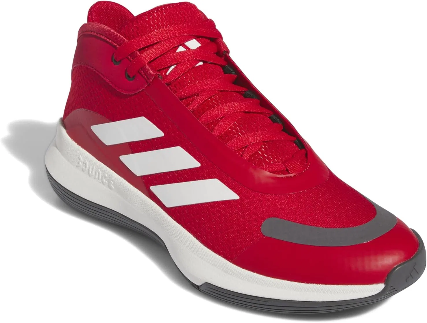Кроссовки Adidas Unisex Bounce Legends - низкие (не для футбола), Better Scarlet Cloud White Charcoal — фото 4
