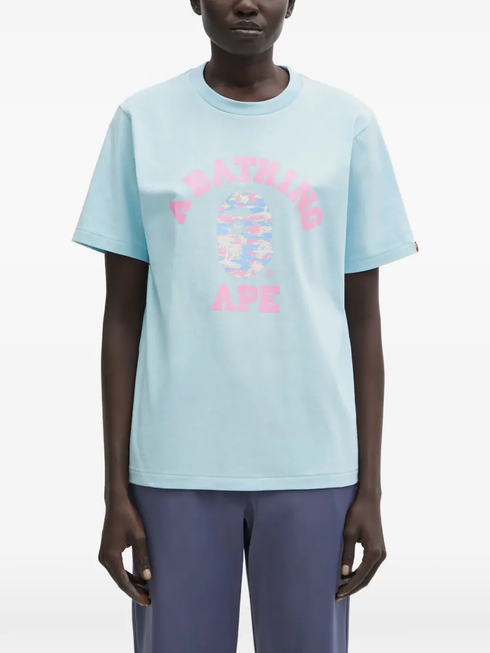 

Футболка с логотипом A BATHING APE, синий