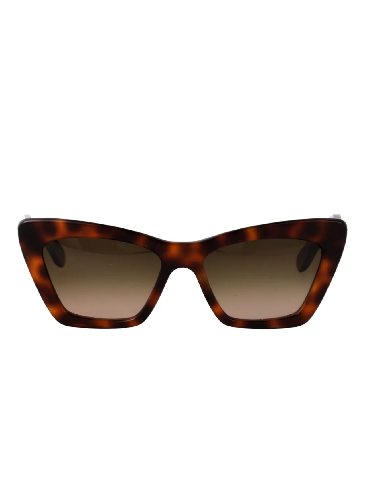 

Солнцезащитные очки «кошачий глаз» Ferragamo Eyewear в черепаховой оправе, коричневый