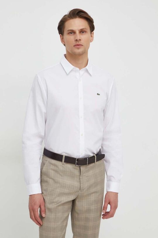 

Хлопчатобумажную рубашку Lacoste, белый