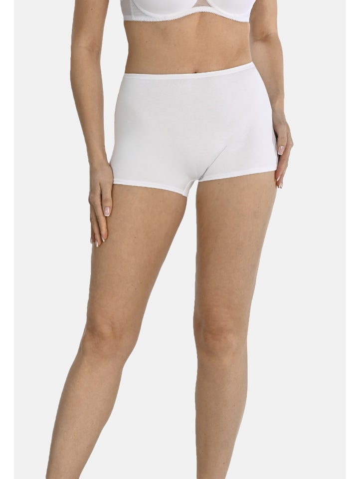 

Teyli Боксерские шорты с высокой талией Andreaa для женщин, белые