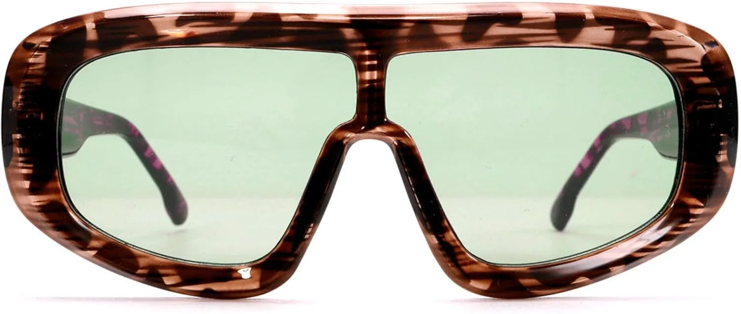 

Willochra — большие солнцезащитные очки-пилот для женщин, модные очки в крупной оправе, цельные солнцезащитные очки-маска, стильные очки в овальной оправе, C4