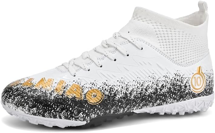 

Кроссовки для футбола на искусственном покрытии для мужчин, футбольная обувь для мальчиков, футзальные кроссовки для детей и подростков Generic, белый