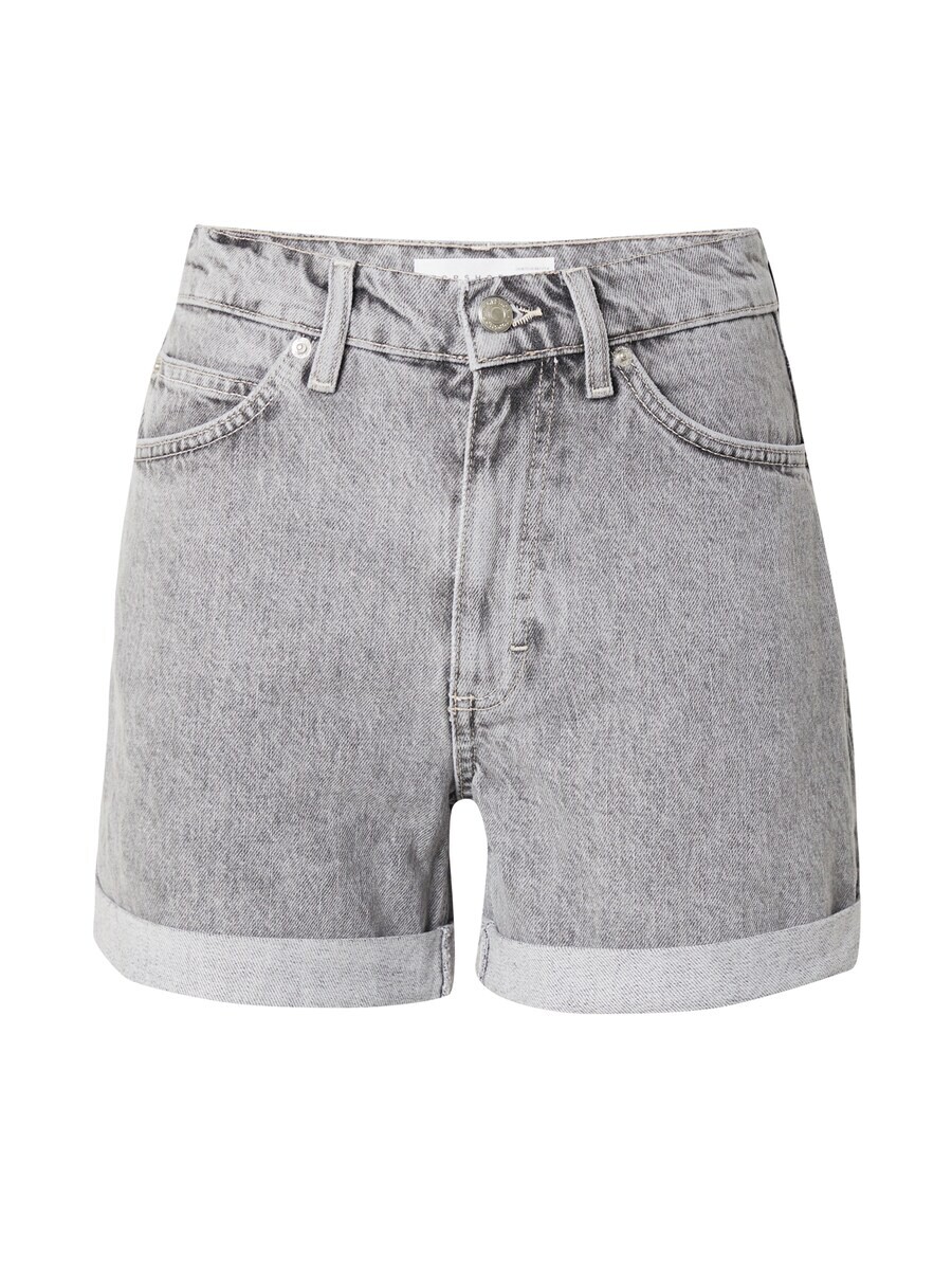

Джинсовые шорты TOPSHOP Slim fit Jeans, серый деним
