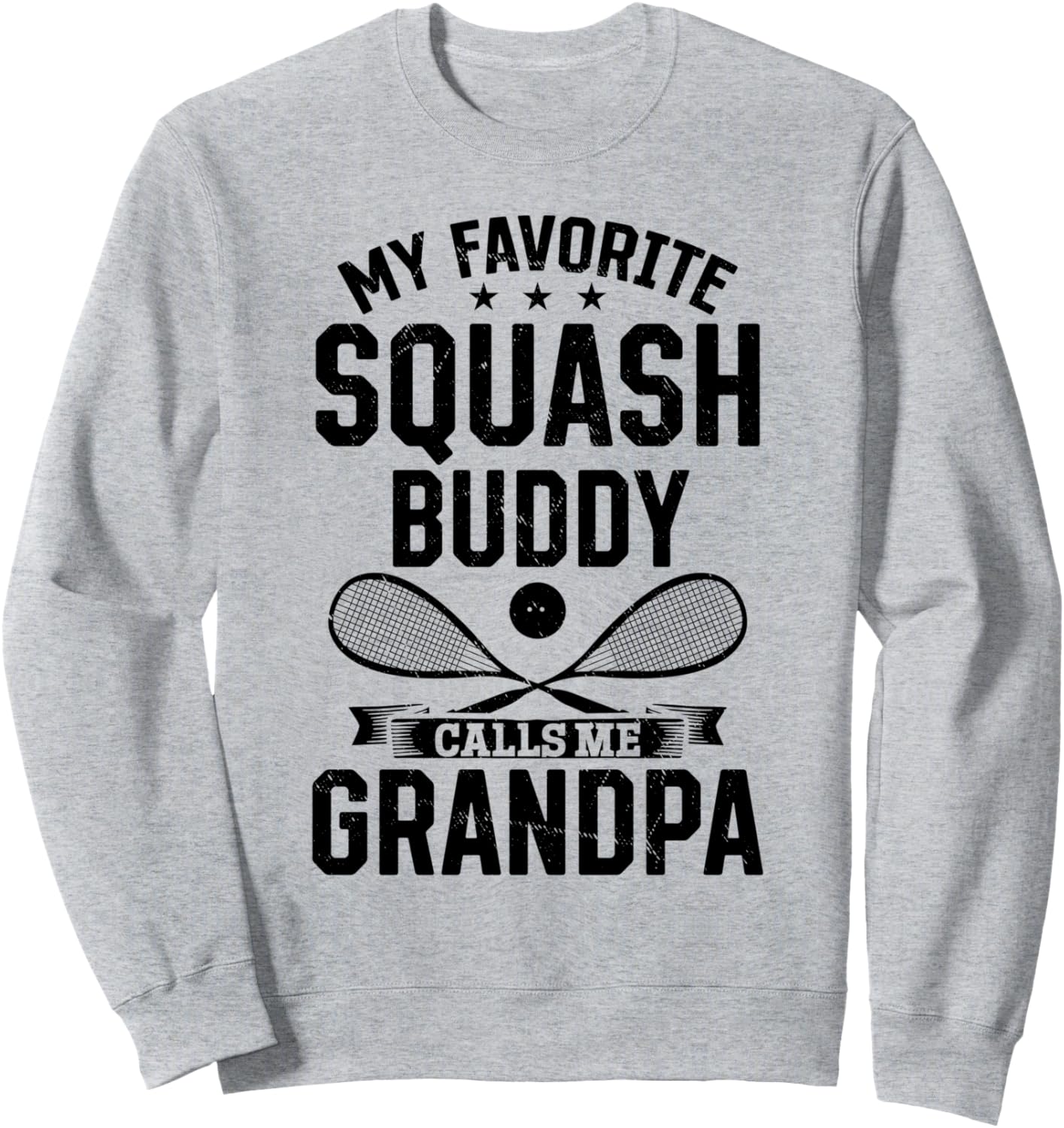 

Толстовка Мой любимый друг по сквошу, зови меня дедушкой Squash Game Squash Player, серый