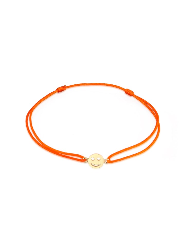 

Elli Браслет из серебра 925 пробы с изображением улыбающегося лица, улыбающееся лицо оранжевого цвета
