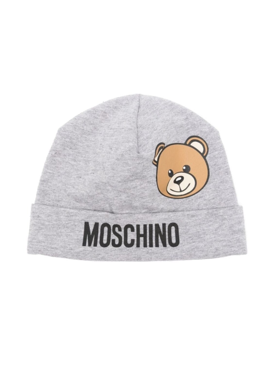 

Moschino Kids шапка-бини с логотипом Teddy Bear, серый