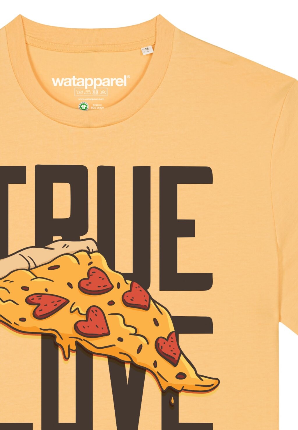 

Футболка с принтом TRUE LOVE watapparel, желтый