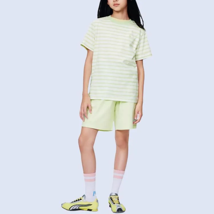 Casual Sportswear SS26 Kids' PUMA, белый зеленый tone 00314 — фото 3
