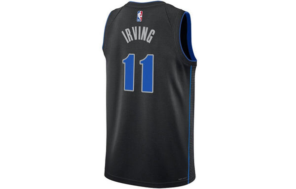 Футболка dallas mavericks city edition 23 24 kyrie irving dri fit swingman джерси Nike, черный — фото 2