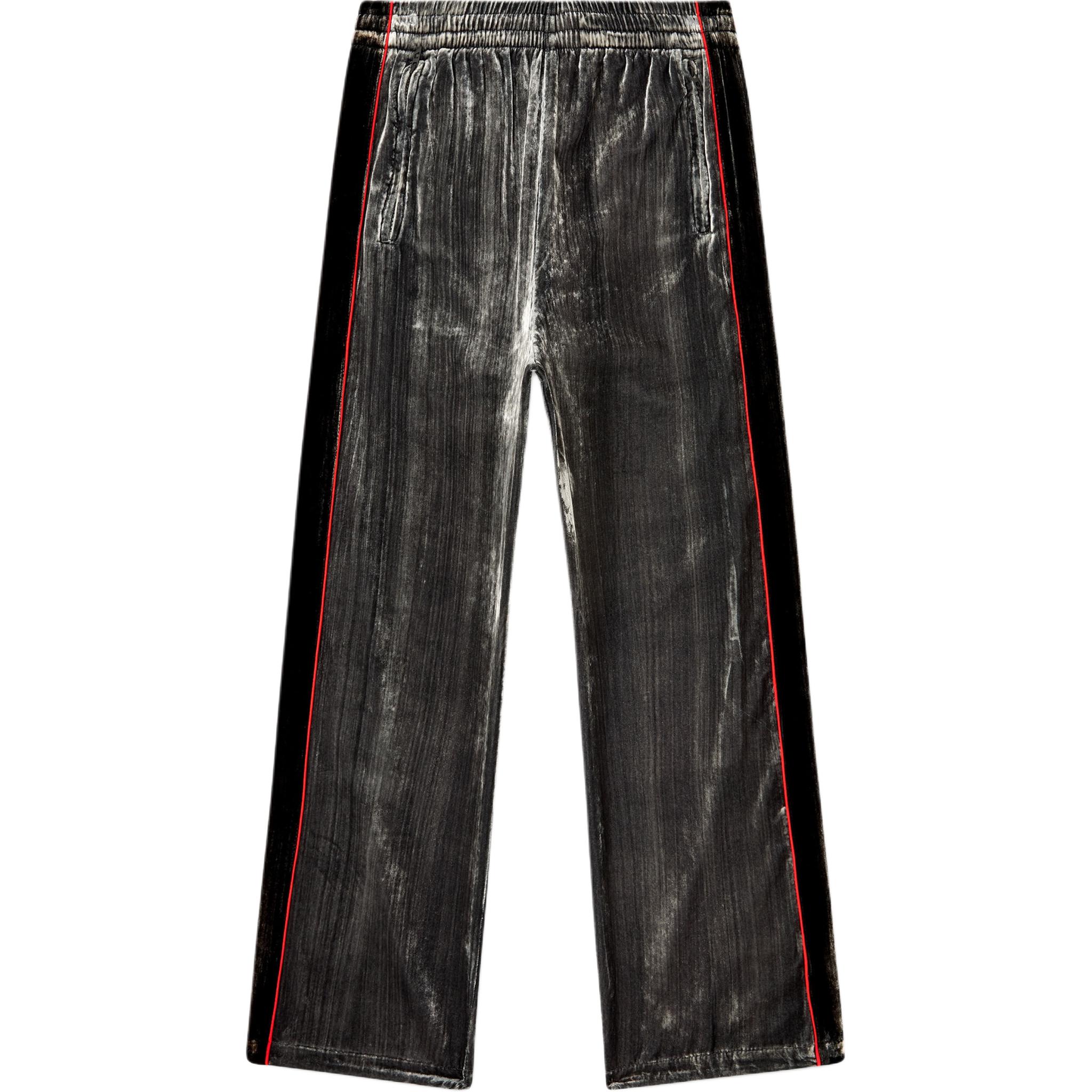 

Брюки p hay velour с боковой полосой DIESEL, серый