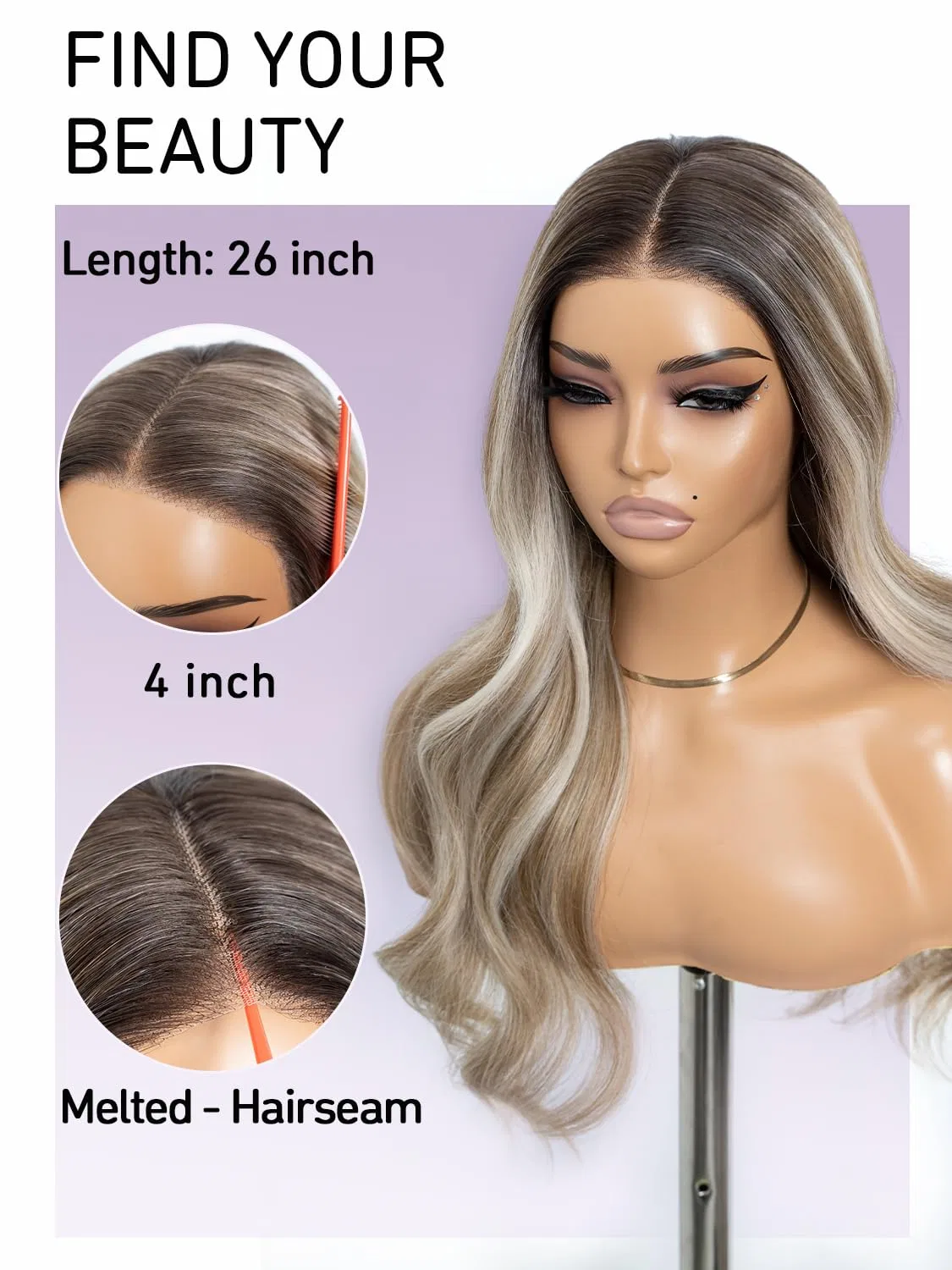 Длинный волнистый синтетический парик STYLE ICON Style Icon, Ntf6/14Q/613V — фото 2