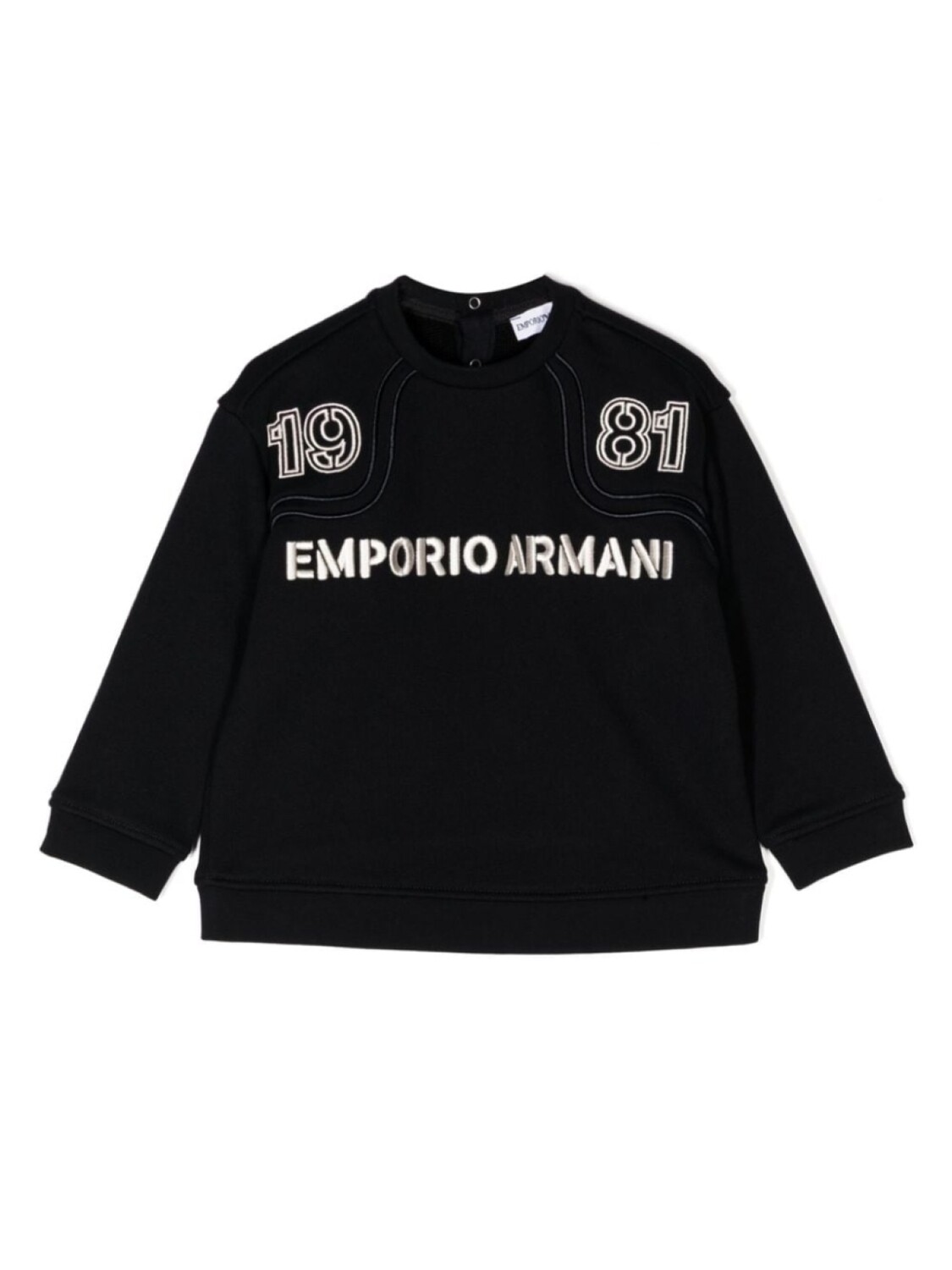 

Джемпер с вышитым логотипом Emporio Armani Kids, синий