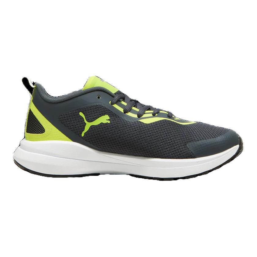 Детские кроссовки Kruz NITRO GS Low-top Deep Gray/green/blue/white Puma, темно-серый — фото 2