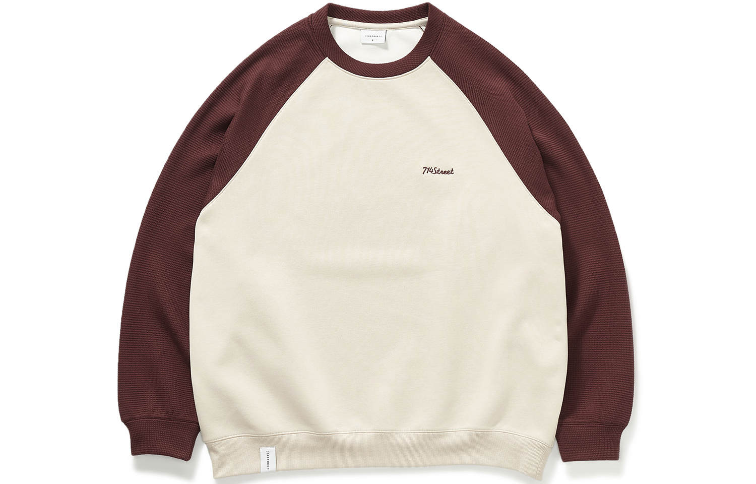 

Свитшот Unisex 714STREET, зеленый с белым пэчворком