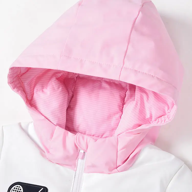 Куртка пуховая синяя твидовая детская FILA KIDS — фото 4