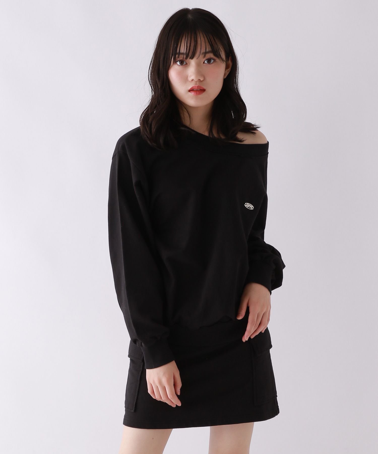 Кислотный комплект одежды с открытыми плечами Repipi armario, Black 09