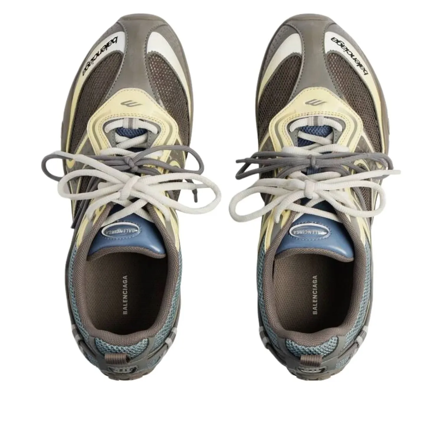 Кроссовки Balenciaga Radar 'Brown Blue Yellow Grey' — фото 2