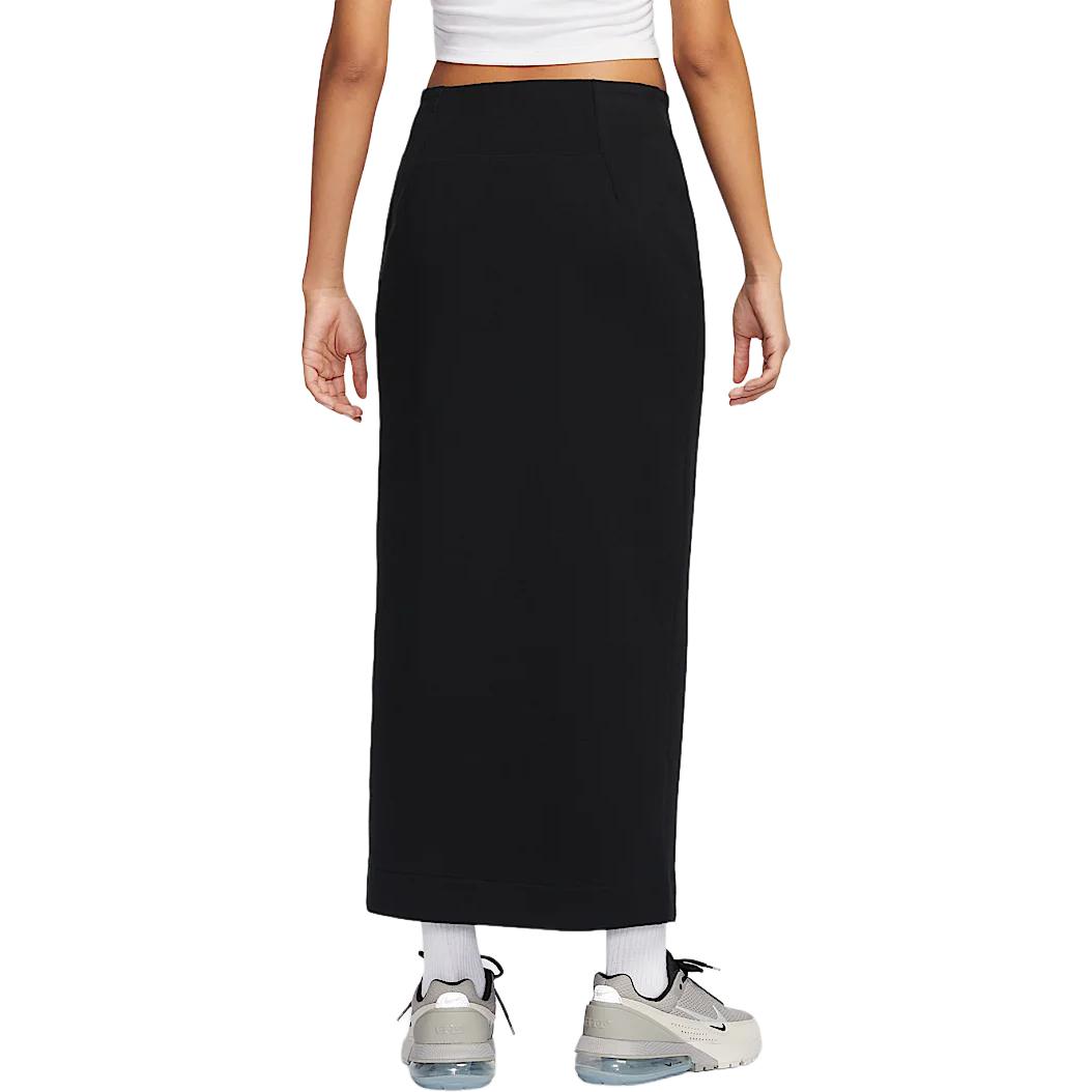 Nike Спортивная одежда Tech Fleece FW24 повседневная длинная юбка Women's Black — фото 4