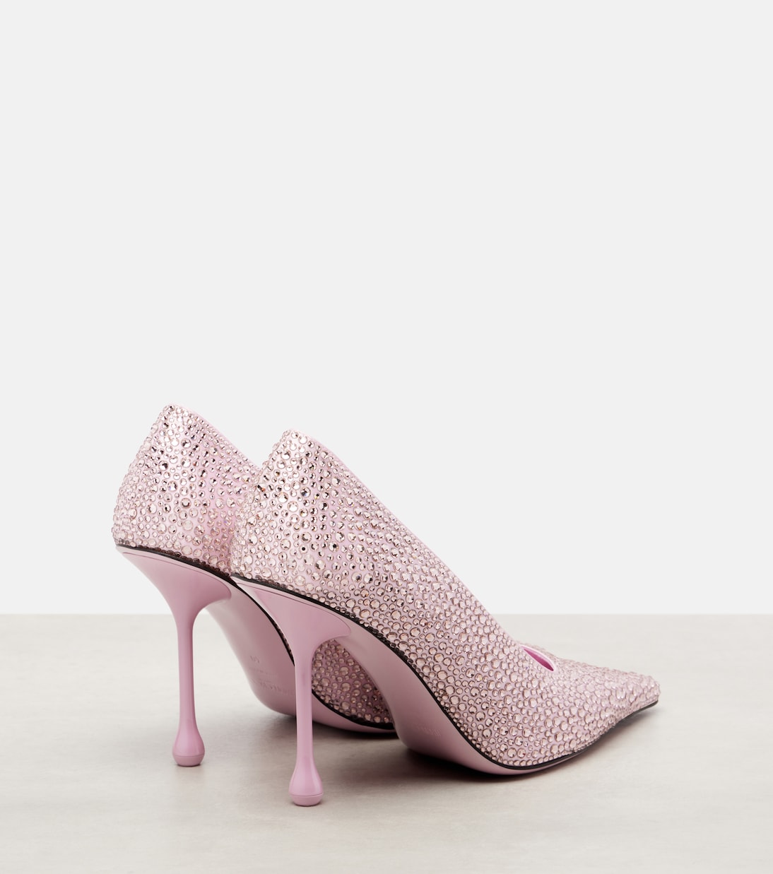Туфли-лодочки Ixia 95 из атласа с декором Jimmy Choo, Cotton Can — фото 2