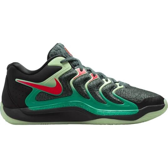 

Баскетбольные кроссовки Nike KD17, цвет Schwarz/Hellrot/Vintage Grün