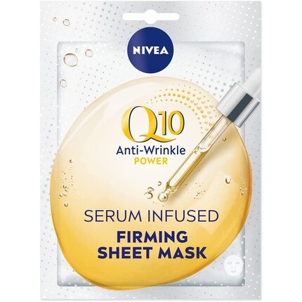 

Nivea Q10 Power Anti-Wrinkle + Firming Sheet Mask с коэнзимом Q10 10-минутная крем-маска против морщин, 5 шт.