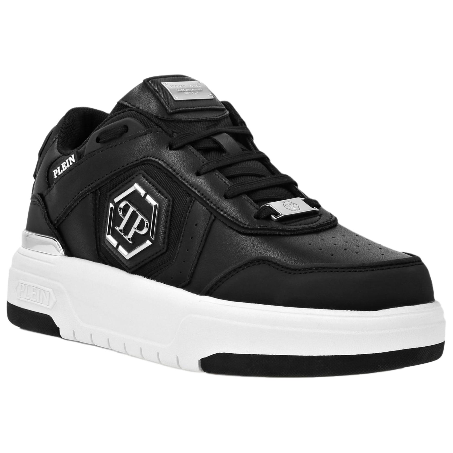 PHILIPP PLEIN Кроссовки Lo Top SK8R PLEIN Low top Skateboard Shoes Unisex Black — фото 3