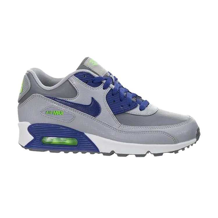 

Кроссовки Nike Air Max 90 Leather GS 'Cool Grey Blue', синий