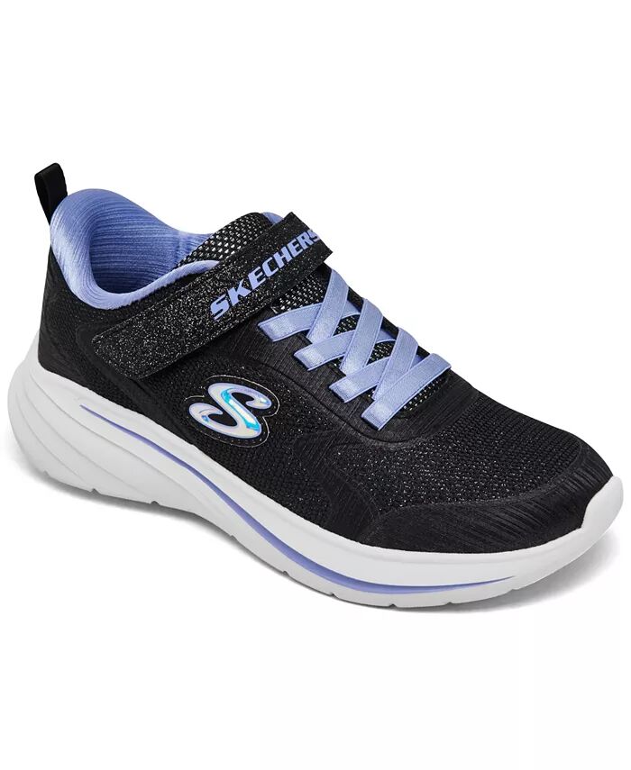 

Кроссовки Wave 92 для девочек с застежкой-ремешком от Finish Line Skechers, черный