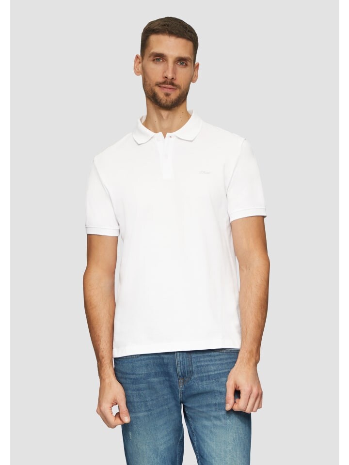 

Футболка s.Oliver Polo-Shirt kurzarm, белый