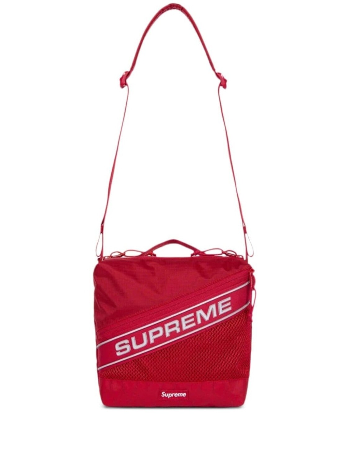 

Supreme сумка на плечо со светоотражающим логотипом, красный
